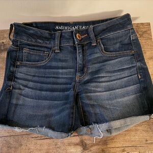 American Eagle Outfitters Dark Blue Jean Shorts